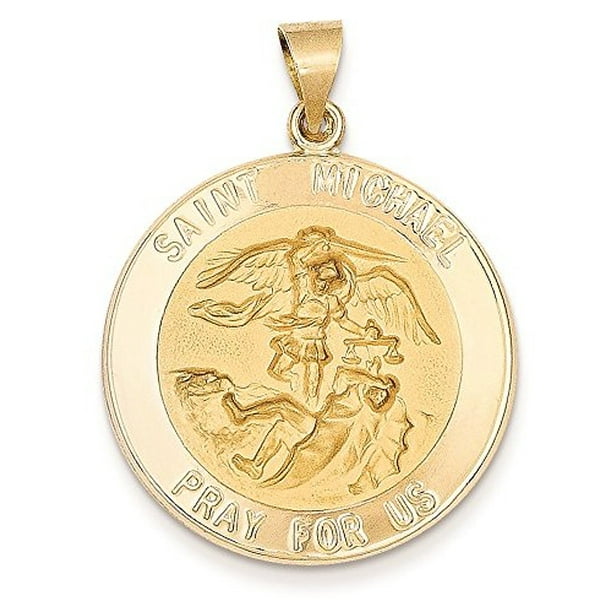 Details about / Sterling Silver and Gold-Tone St Michael Medal Charm Pendant MSRP $78